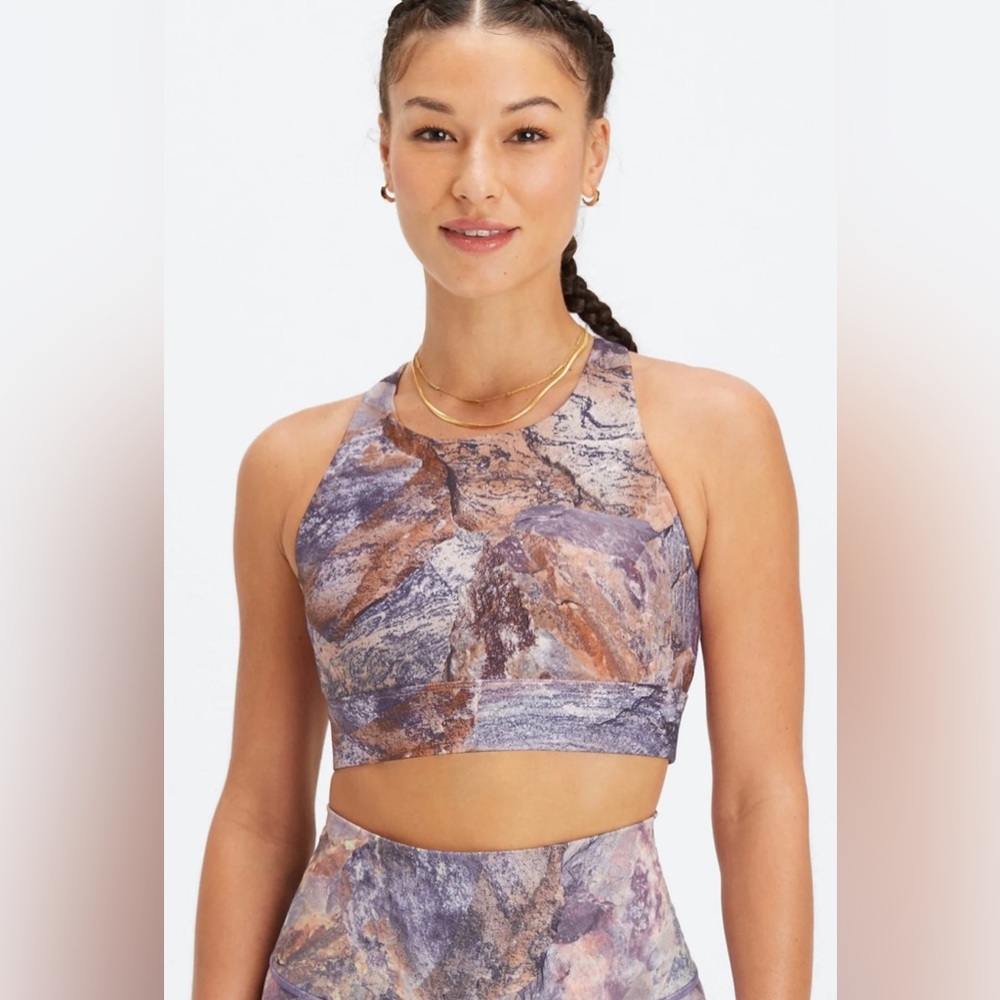 Fabletics No-Bounce Sports Bra Orchid Moonrock